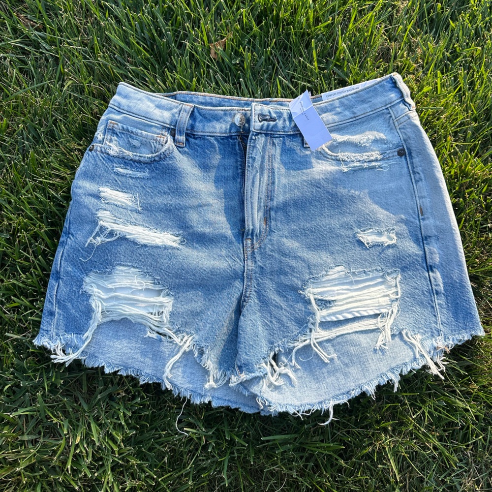AE Distressed Mom Shorts